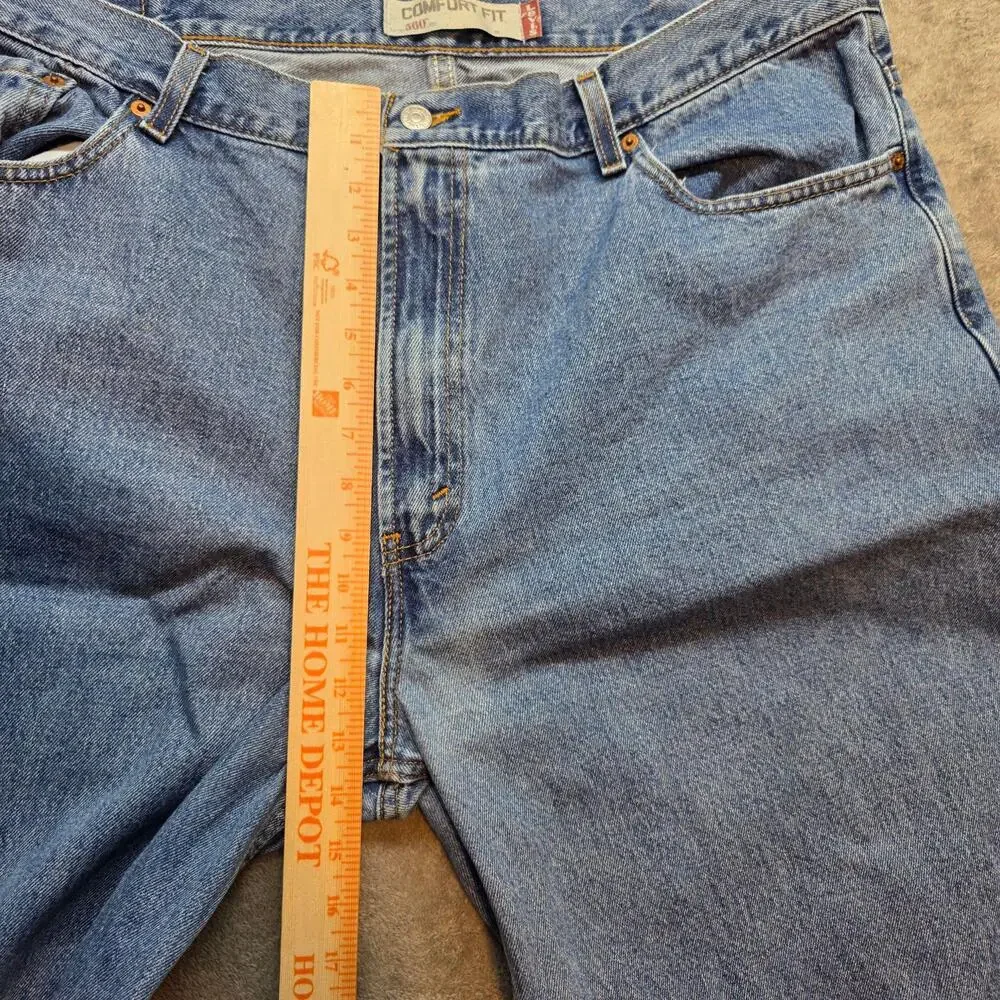 Levi's 560 Comfort Fit Jeans Mens 42x36 Blue Medium Wash Relaxed Tapered Denim